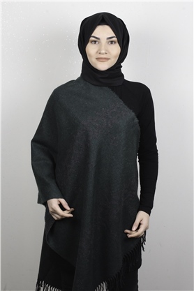 Geniş Omuz Şalı 5220-74 Yeşil