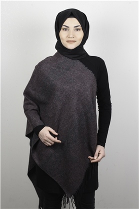 Geniş Omuz Şalı 5220-80 Gül Kurusu