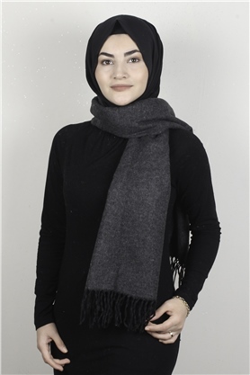 Geniş Omuz Şalı 5220-87 Füme