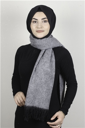 Geniş Omuz Şalı 5220-88 Gri