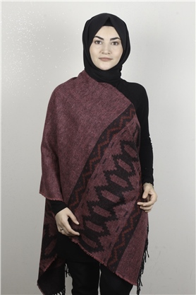 Geniş Omuz Şalı 5220-98 Pembe
