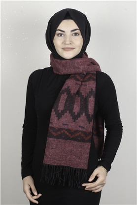 Geniş Omuz Şalı 5220-98 Pembe