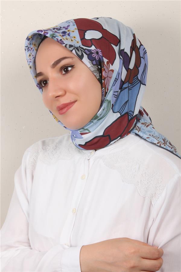 Gloria Eşarp 3083-8 Açık Mavi