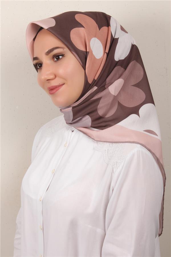 Gloria Eşarp 3086-3 Kahverengi