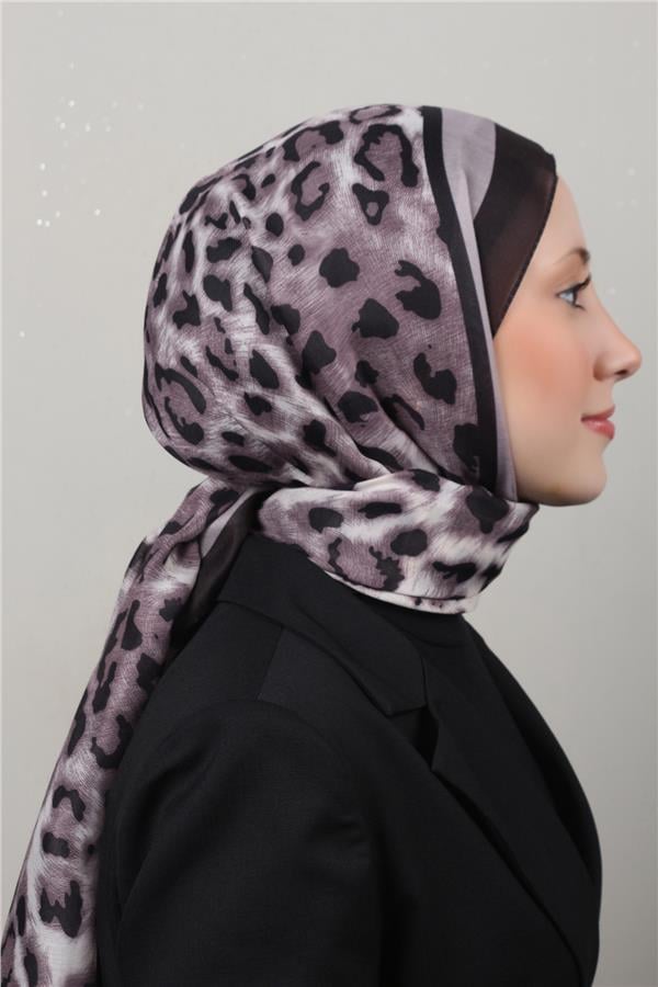 Gloria Soft Şal 4646-10 Siyah-Toprak 