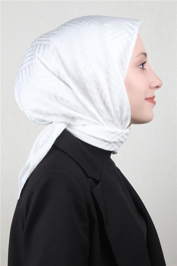 Golden Jakar Eşarp 4119-13 Beyaz