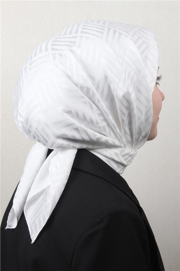 Golden Jakar Eşarp 4119-13 Beyaz