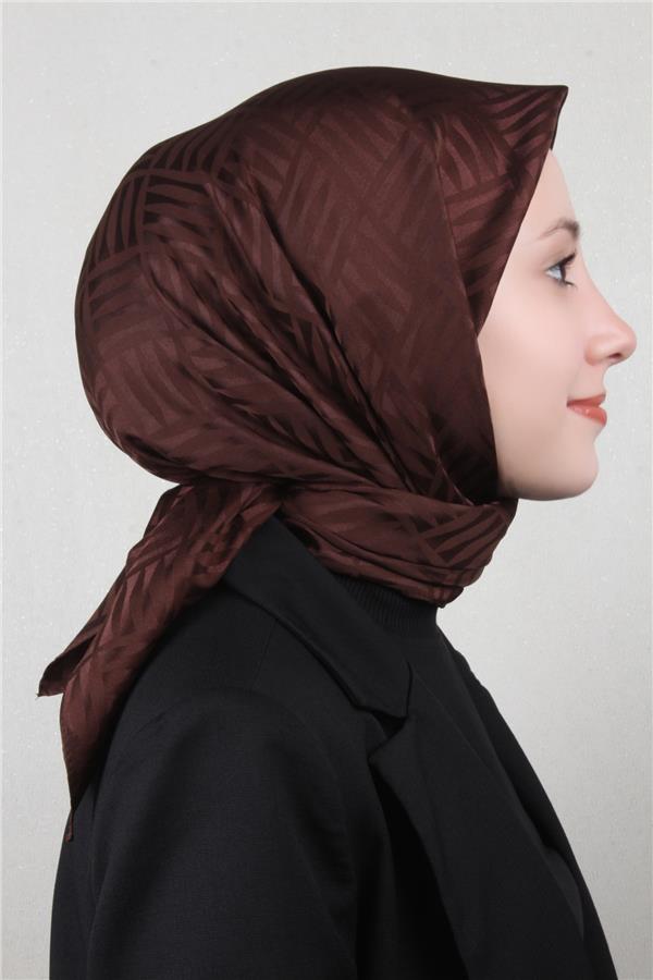 Golden Jakar Eşarp 4119-25 Acı Kahve