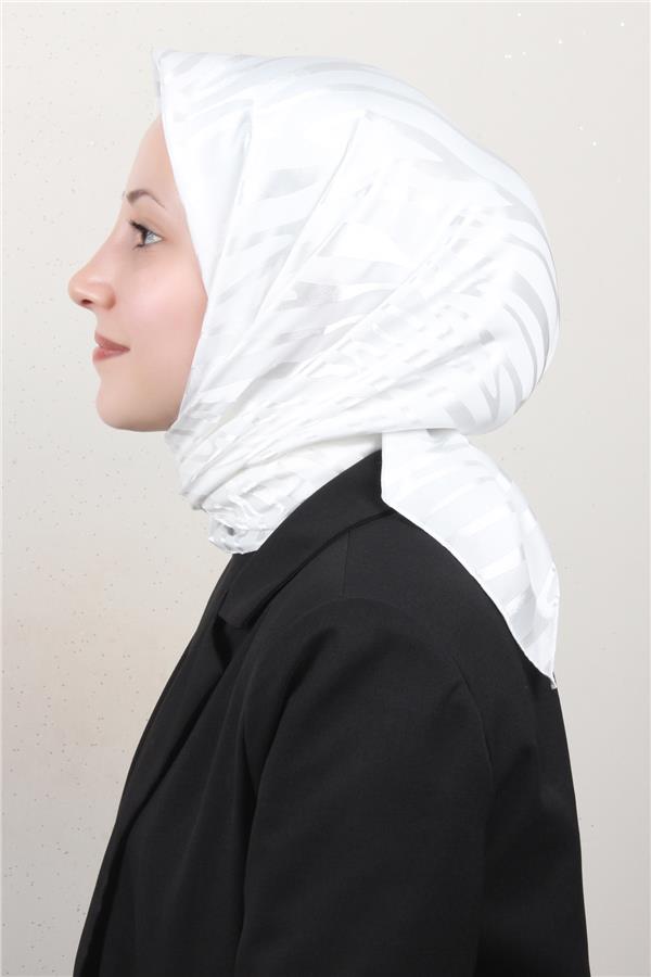 Golden Jakar Eşarp 4136-12 Beyaz