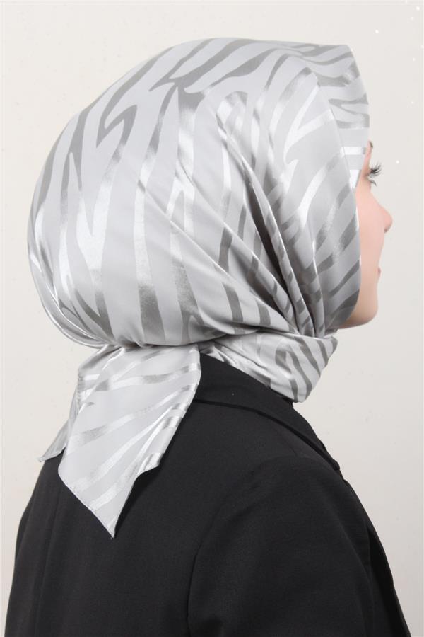 Golden Jakar Eşarp 4136-2 Gümüş