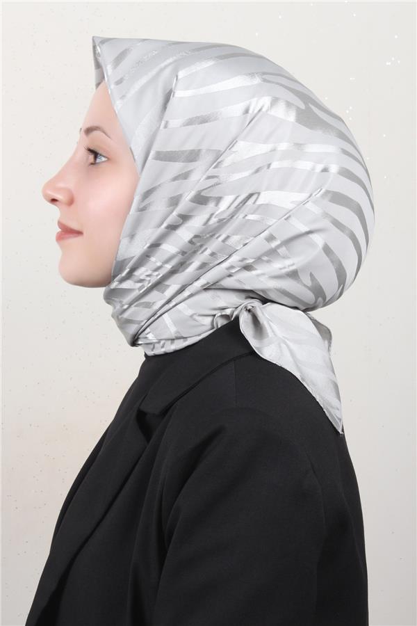 Golden Jakar Eşarp 4136-2 Gümüş