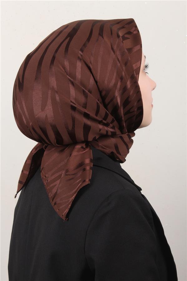 Golden Jakar Eşarp 4136-21 Kahverengi