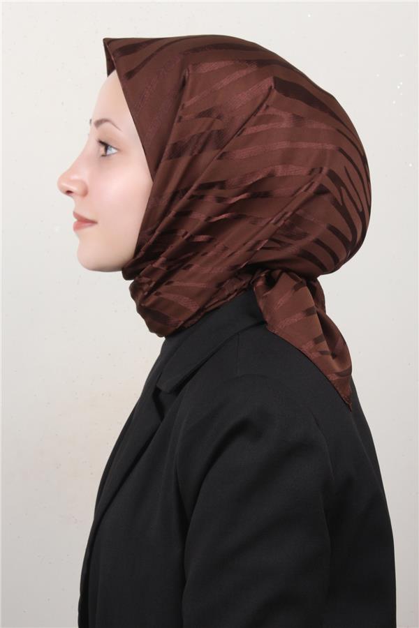 Golden Jakar Eşarp 4136-21 Kahverengi