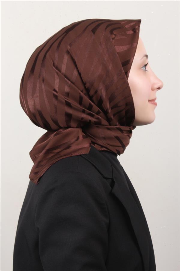 Golden Jakar Eşarp 4136-21 Kahverengi