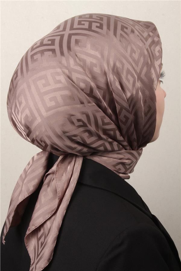 Golden Jakar Eşarp Grift Desen 4118-11 Vizon