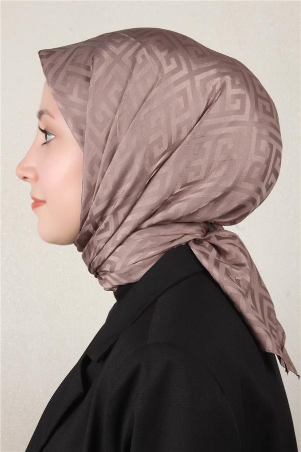 Golden Jakar Eşarp Grift Desen 4118-11 Vizon