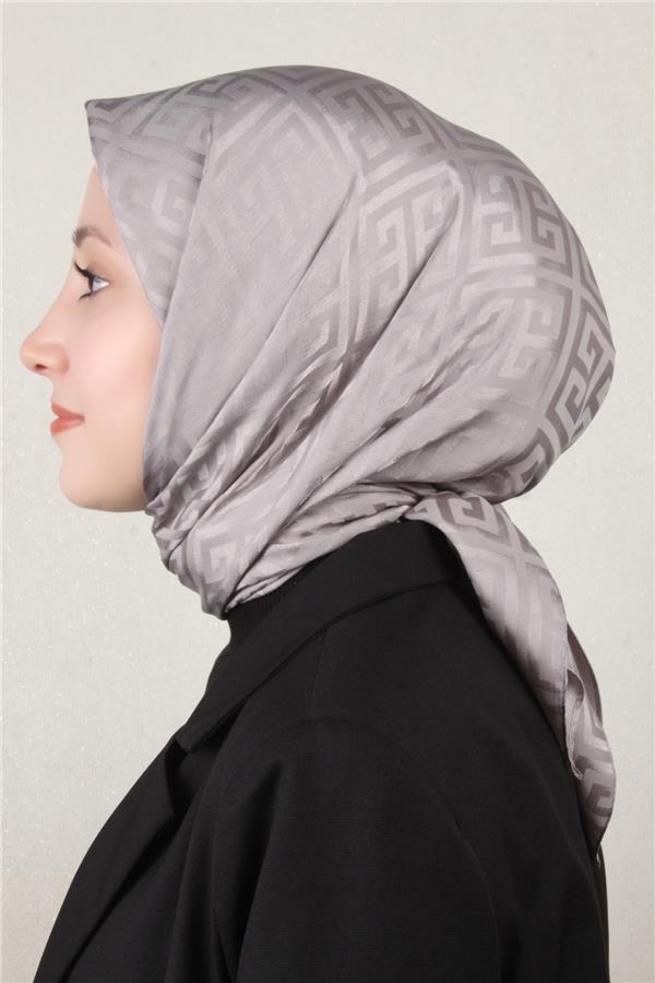 Golden Jakar Eşarp Grift Desen 4118-17 Duman