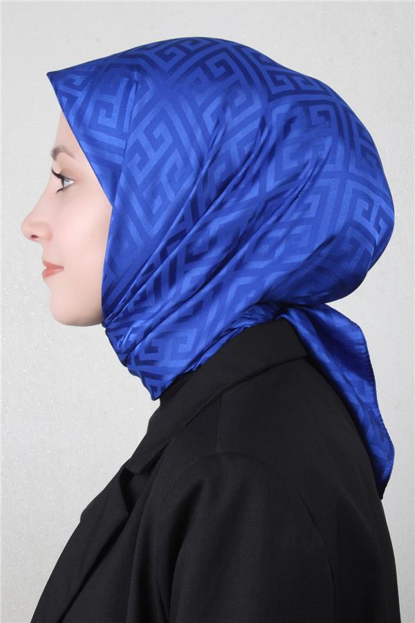 Golden Jakar Eşarp Grift Desen 4118-3 Saks