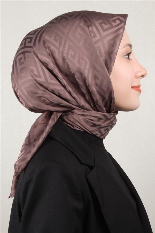 Golden Jakar Eşarp Grift Desen 4118-6 Mocha