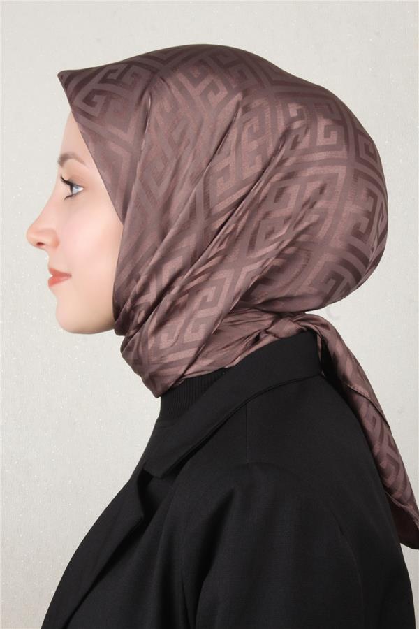 Golden Jakar Eşarp Grift Desen 4118-6 Mocha