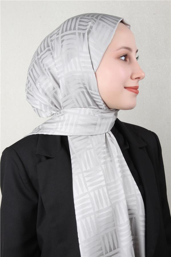 Golden Jakar Şal 4137-12 Gümüş