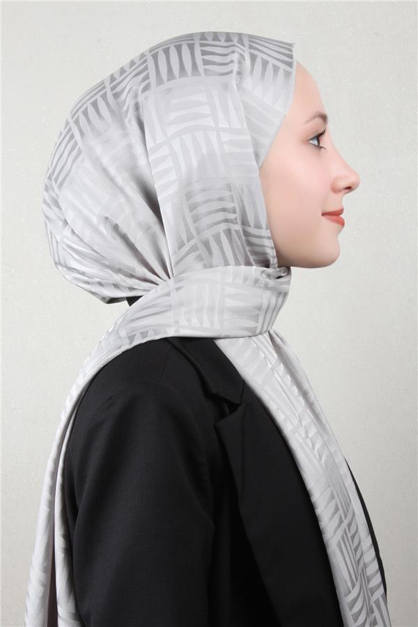 Golden Jakar Şal 4137-12 Gümüş