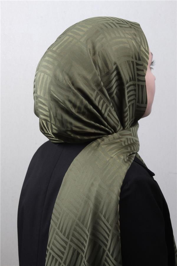 Golden Jakar Şal 4137-6 Haki