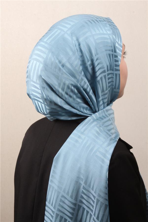 Golden Jakar Şal 4137-9 Açık Mavi