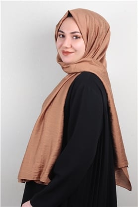 İnce Kareli Şal 2580-40 Karamel