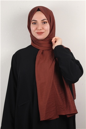 İnce Kareli Şal 2580-55 Taba