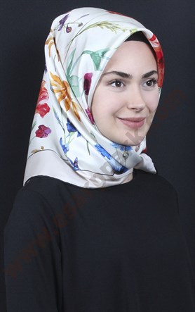 İndirimli İthal İpek Eşarp 1301-6