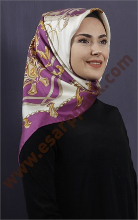 İndirimli İthal İpek Eşarp 13010-12