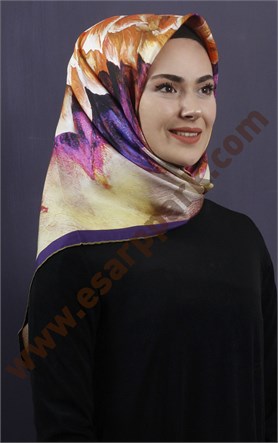 İndirimli İthal İpek Eşarp 13010-17