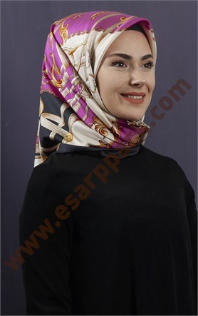 İndirimli İthal İpek Eşarp 13010-21