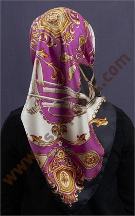 İndirimli İthal İpek Eşarp 13010-21