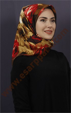 İndirimli İthal İpek Eşarp 13010-23