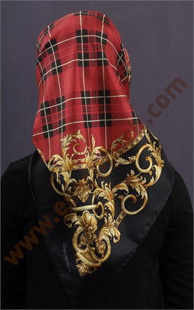 İndirimli İthal İpek Eşarp 13010-26