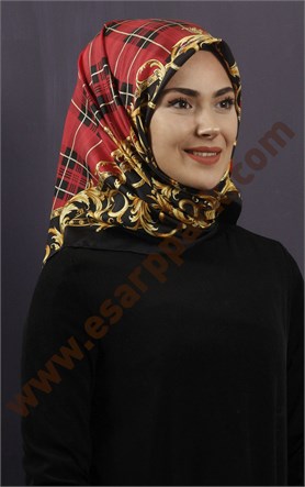 İndirimli İthal İpek Eşarp 13010-26