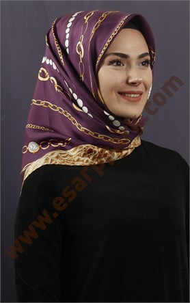 İndirimli İthal İpek Eşarp 13010-30