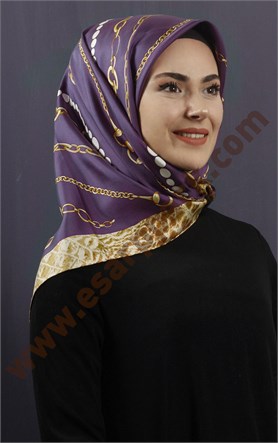 İndirimli İthal İpek Eşarp 13010-33