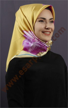 İndirimli İthal İpek Eşarp 13010-34