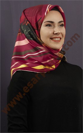 İndirimli İthal İpek Eşarp 13010-37