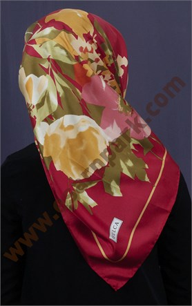 İndirimli İthal İpek Eşarp 13010-40