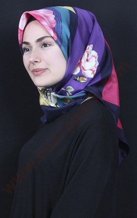 İndirimli İthal İpek Eşarp 13010-41