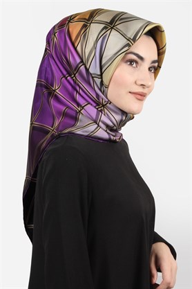 İndirimli İthal İpek Eşarp 13010-44