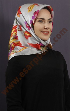 İndirimli İthal İpek Eşarp 13010-5