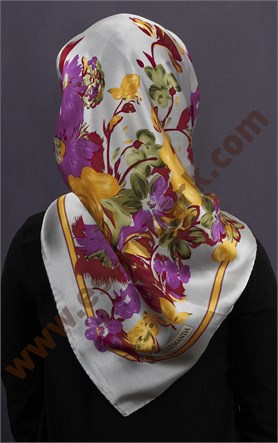 İndirimli İthal İpek Eşarp 13010-5
