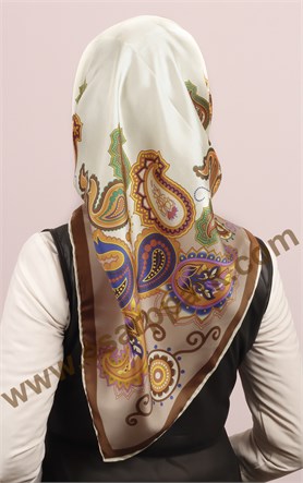 İndirimli İthal İpek Eşarp 13013-7