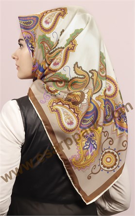 İndirimli İthal İpek Eşarp 13013-7