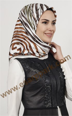 İndirimli İthal İpek Eşarp 13018-4